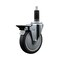 Service Caster 5'' Thermoplastic Rubber Swivel 1-1/8'' Expanding Stem Caster with Brake SCC-EX20S514-TPRB-PLB-118 - alternate 1